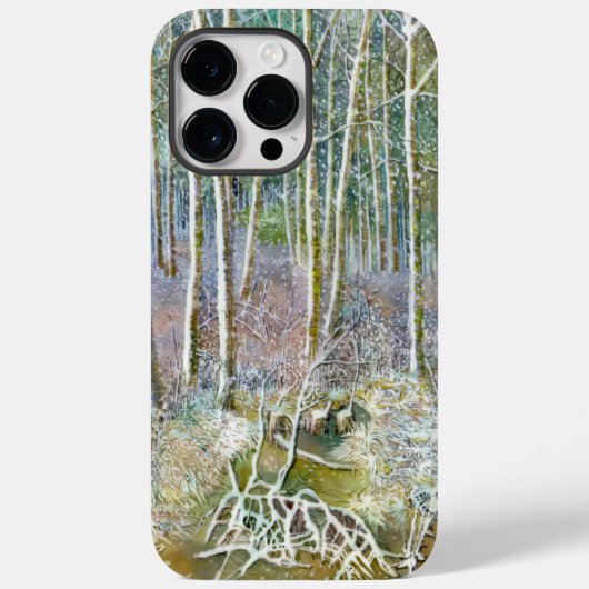 Winterwald Aquarell Case-Mate iPhone Hülle (Rückseite)