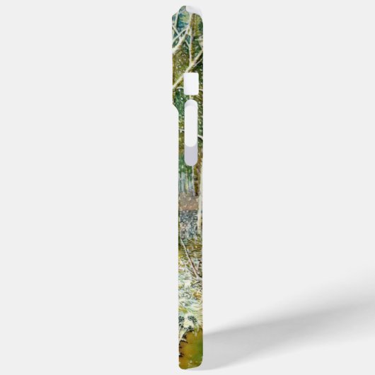 Winterwald Aquarellmalerei Case-Mate iPhone Hülle (Rückseite / Links)