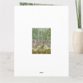 Winterwald Aquarellmalerei Karte (Rückseite)