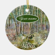 Winterwald Aquarellmalerei