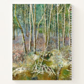 Winterwald Aquarellmalerei Notizblock (Rückseite)