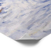 Winterwald bei Courcheval 2008 Poster (Ecke)