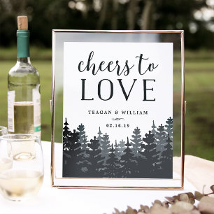 Winterwald   Beifall zur Liebe Hochzeit Bar-Zeiche Poster