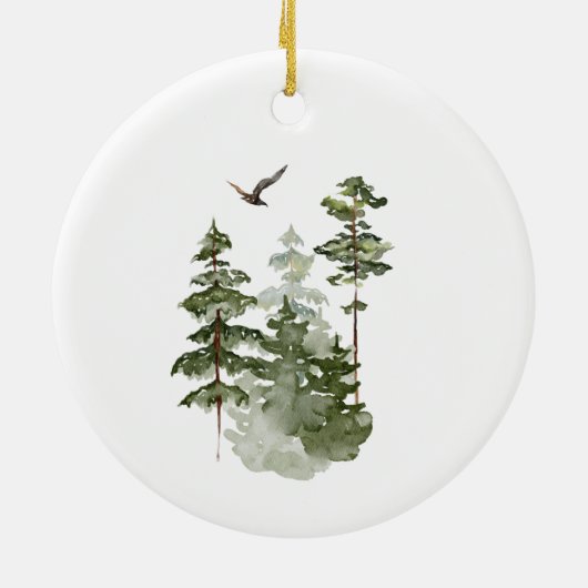 Winterwald Bester Lehrer Keramik Ornament (Hinten)