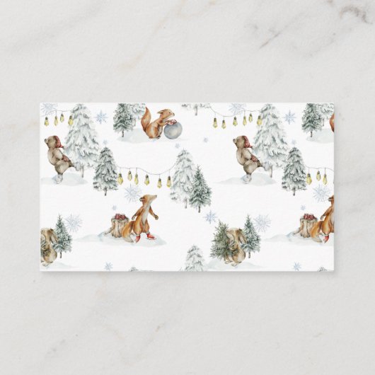 Winterwald | Buchanfrage Begleitkarte (Rückseite)