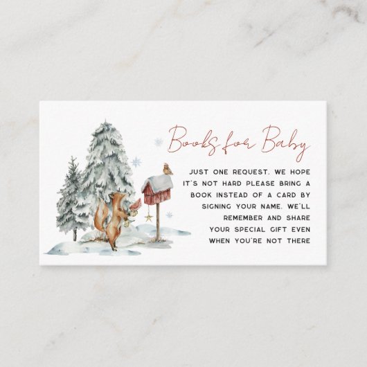 Winterwald | Buchanfrage Begleitkarte (Vorderseite)