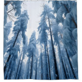 Winterwald Duschvorhang (Vorderseite)