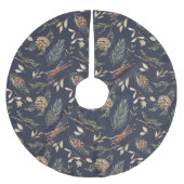 Winterwald: Eleganter Baumrock" Polyester Weihnachtsbaumdecke (Vorderseite)