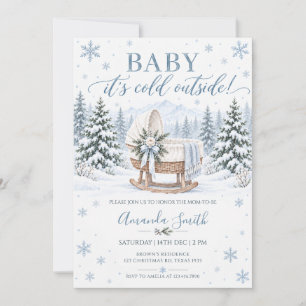 Winterwald - Es ist kalt draußen Baby Shower Einladung