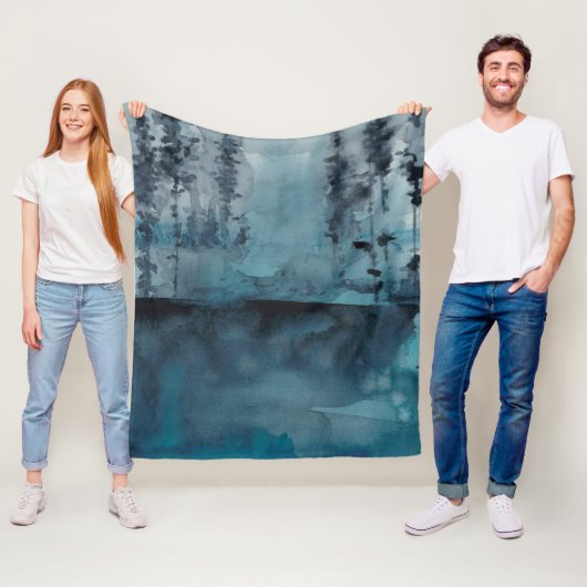 Winterwald Fleecedecke (Beispiel)