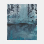 Winterwald Fleecedecke (Vorderseite)