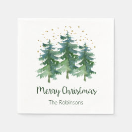 Winterwald Frohe Weihnachten Napkins Serviette