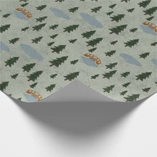 Winterwald-Geschenkpapier Geschenkpapier