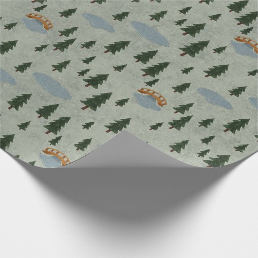 Winterwald-Geschenkpapier Geschenkpapier (Ecke)