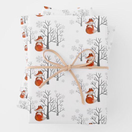 Winterwald Geschenkpapier Set (Beispiel)