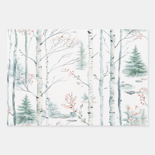 Winterwald Geschenkpapier Set (Vorderseite 3)