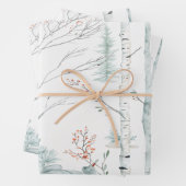 Winterwald Geschenkpapier Set (Beispiel)