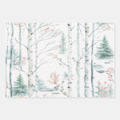 Winterwald Geschenkpapier Set (Vorderseite)