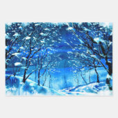 Winterwald Geschenkpapier Set (Vorderseite)
