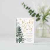 Winterwald Gold - kalte Buchanfrage im Freien Begleitkarte (Stehend Vorderseite)