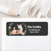 Winterwald Gold Rosa Hirschgrün (Insitu)