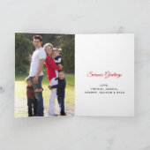 Winterwald "Happy Holidays" Feierliche Weihnachten (Innenseite)