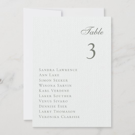 Winterwald Hochzeitstisch Einladung (Vorderseite)