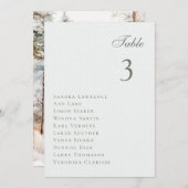 Winterwald Hochzeitstisch Einladung (Vorne/Hinten)