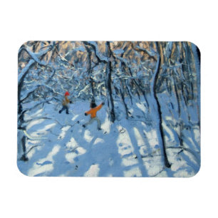 Winterwald in der Nähe von Newhaven Derbyshire Magnet