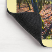 Winterwald in Frankreich Mousepad (Ecke)