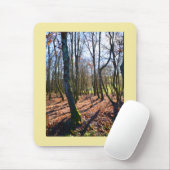 Winterwald in Frankreich Mousepad (Mit Mouse)