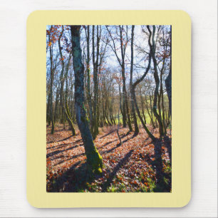 Winterwald in Frankreich Mousepad
