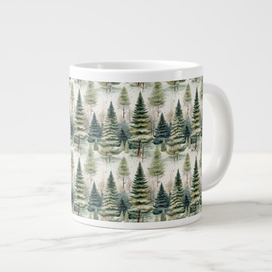 Winterwald Jumbo-Tasse (Vorderseite Rechts)