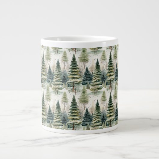 Winterwald Jumbo-Tasse (Vorderseite)