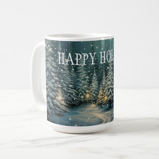 Winterwald Kaffeetasse (Vorderseite Links)