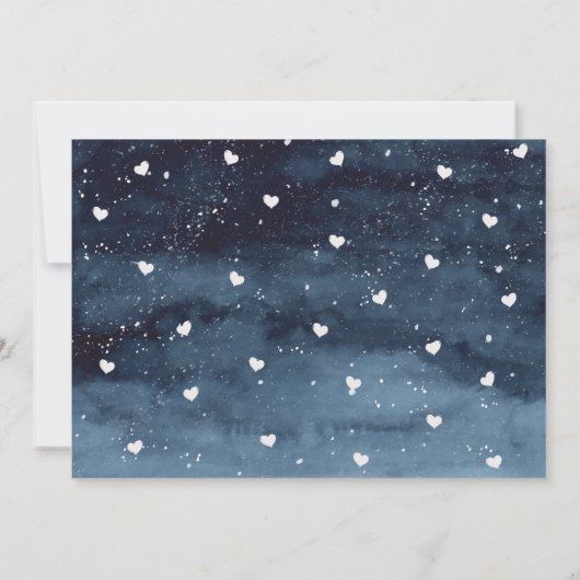 Winterwald Kinderdusche Einladung (Rückseite)