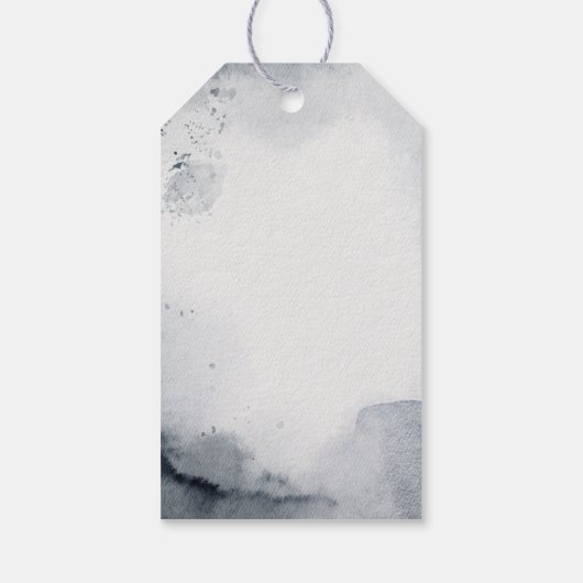 Winterwald landschaftlich geschenkanhänger (Rückseite)