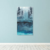 Winterwald Leinwanddruck (Insitu (Holzboden))