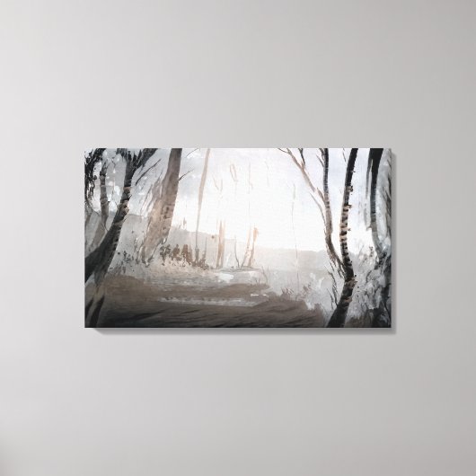 Winterwald Leinwanddruck (Vorderseite)