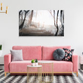 Winterwald Leinwanddruck (Insitu (Wohnzimmer))