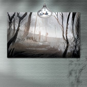 Winterwald Leinwanddruck