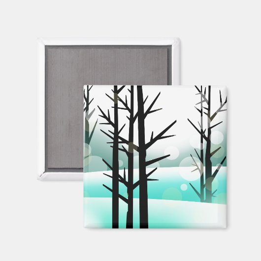 Winterwald Magnet (Vorderseite/Rückseite)