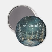 Winterwald Magnet (Vorderseite/Rückseite)