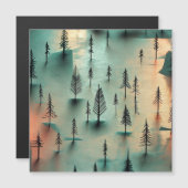 Winterwald Magneteinladung (Vorne/Hinten)