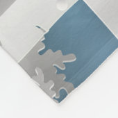 Winterwald mit Eichhörnchen Papercut Fleecedecke (Ecke)