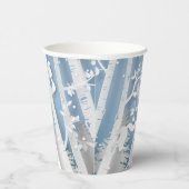 Winterwald mit Eichhörnchen Papercut Tasse Pappbecher (Rechts)