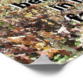 Winterwald mit Gottskriptur Poster (Ecke)