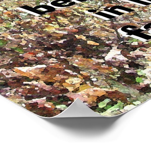 Winterwald mit Gottskriptur Poster (Ecke)
