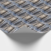 Winterwald mit Sonnenbäumen Geschenkpapier (Ecke)