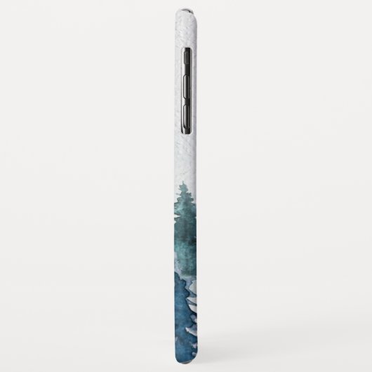 Winterwald Moody Wasserfarbe Personalisiert Case-Mate iPhone Hülle (Hinten/Links)